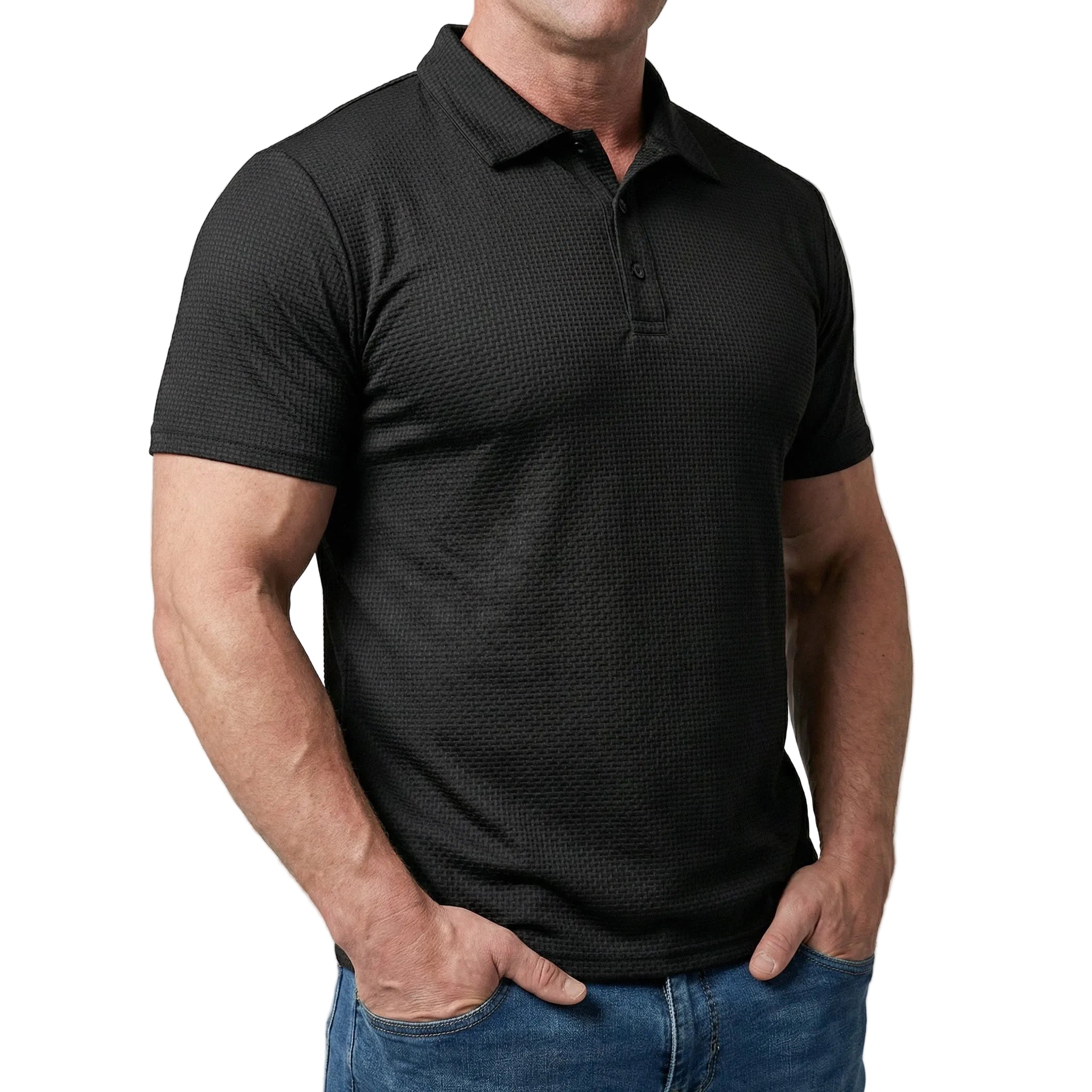 Capri – Ultra-Comfortable Polo Shirt for Men Espresso Black
