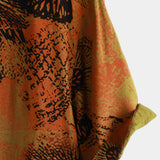 Hawaiian Short-Sleeve Retro Floral Print Shirt