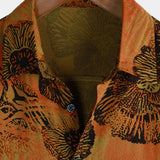 Hawaiian Short-Sleeve Retro Floral Print Shirt