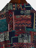 Hawaiian Short-Sleeve Shirt, Retro and Breathable Style, Ethnic Style