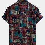 Hawaiian Short-Sleeve Shirt, Retro and Breathable Style, Ethnic Style