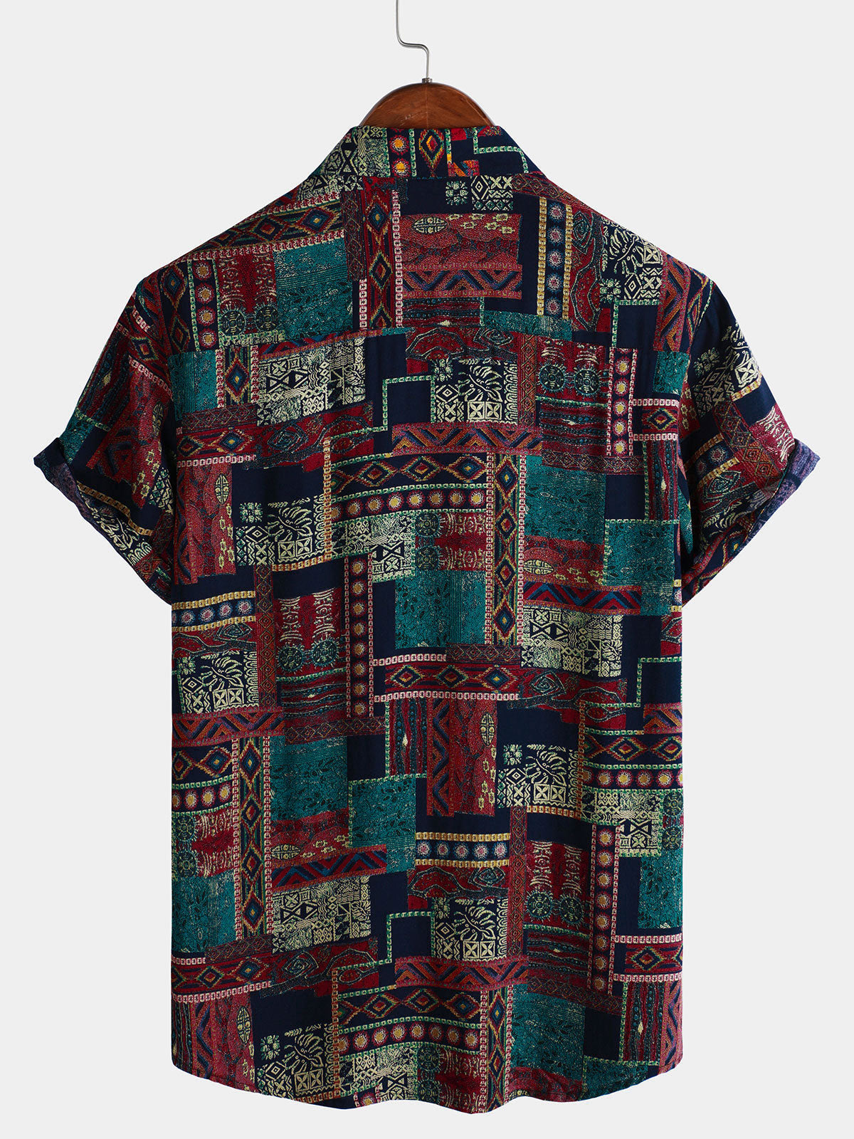 Hawaiian Short-Sleeve Shirt, Retro and Breathable Style, Ethnic Style