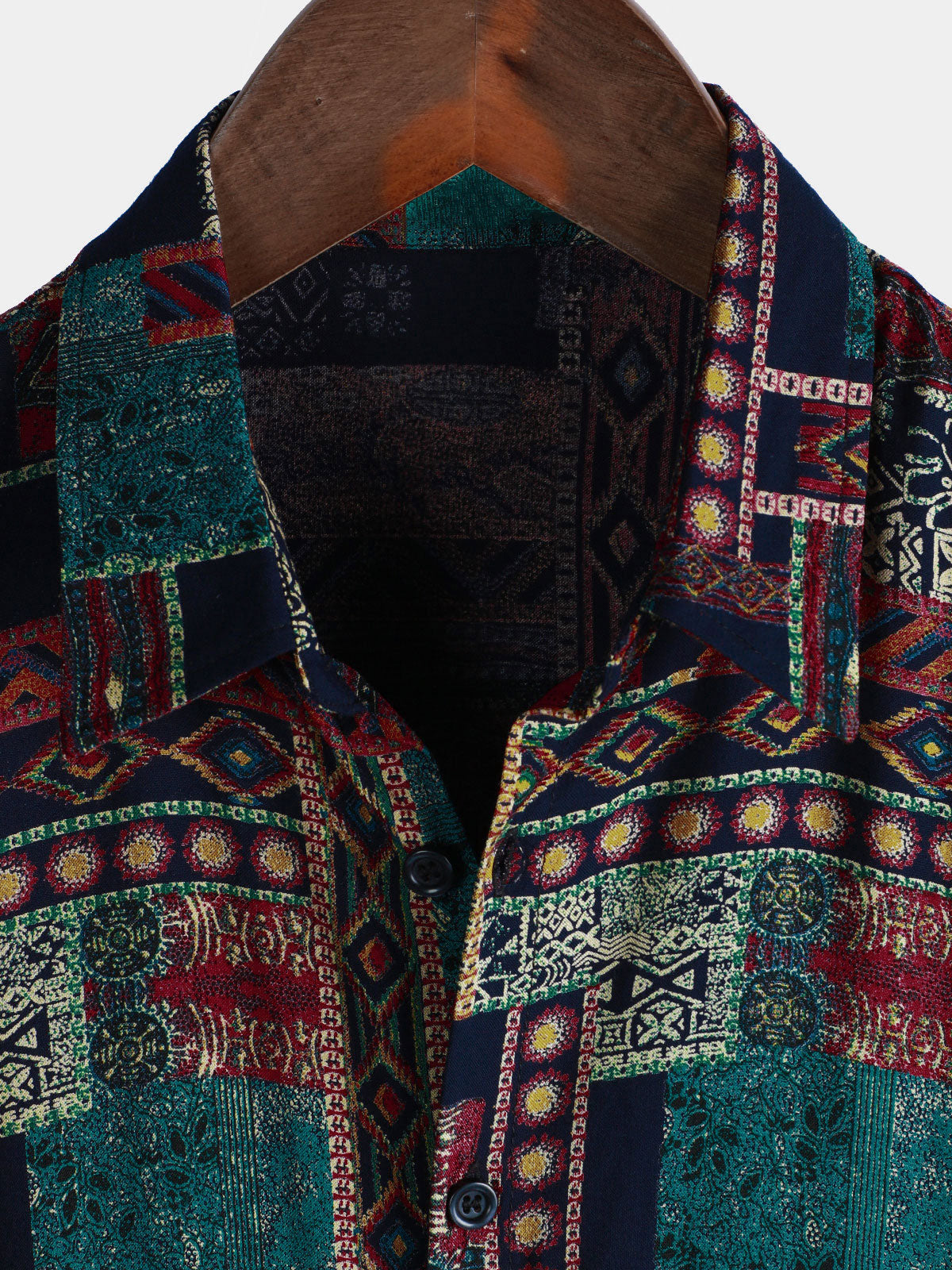 Hawaiian Short-Sleeve Shirt, Retro and Breathable Style, Ethnic Style
