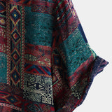 Hawaiian Short-Sleeve Shirt, Retro and Breathable Style, Ethnic Style