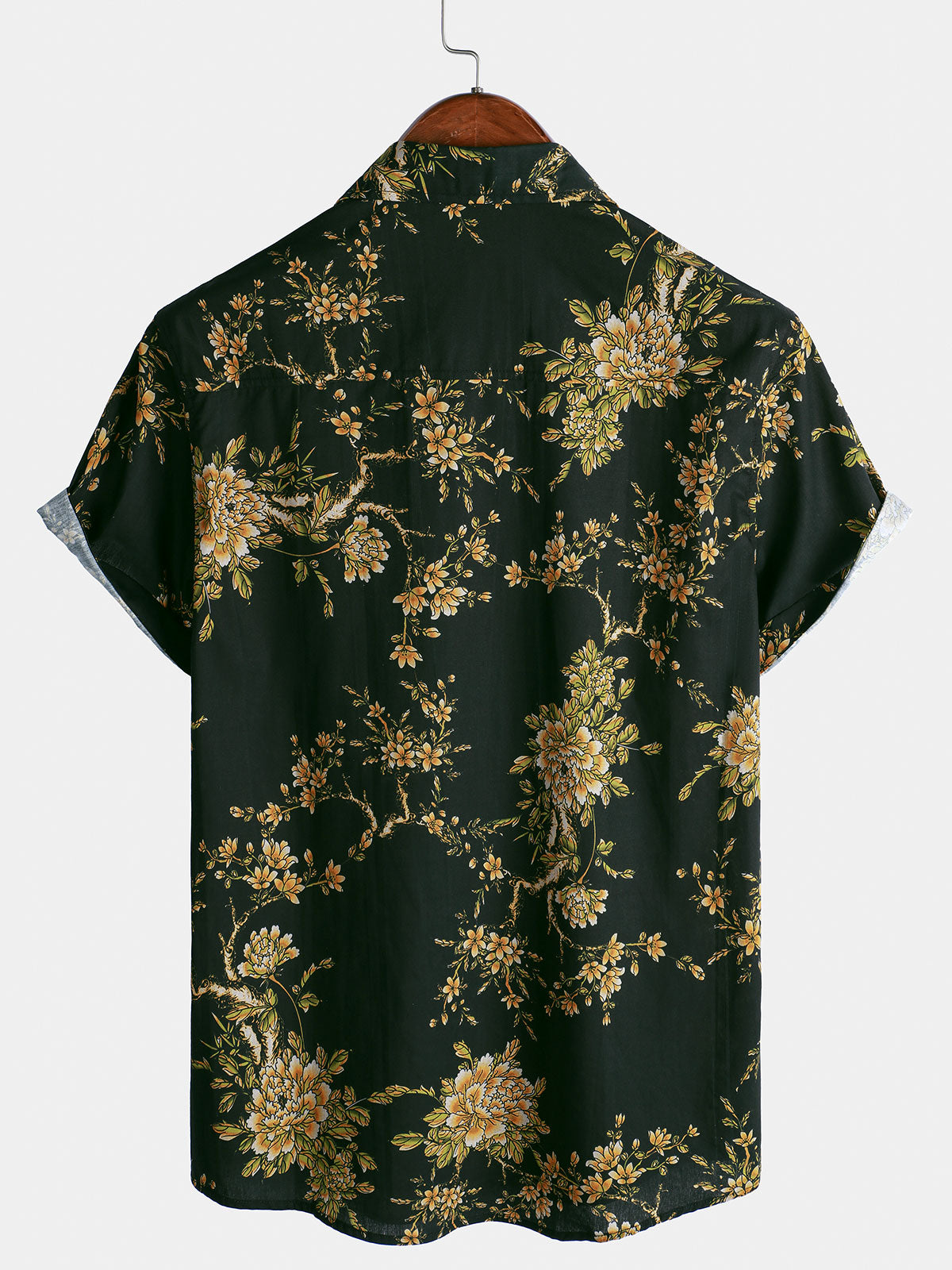 Floral Pattern Short-Sleeve Shirt
