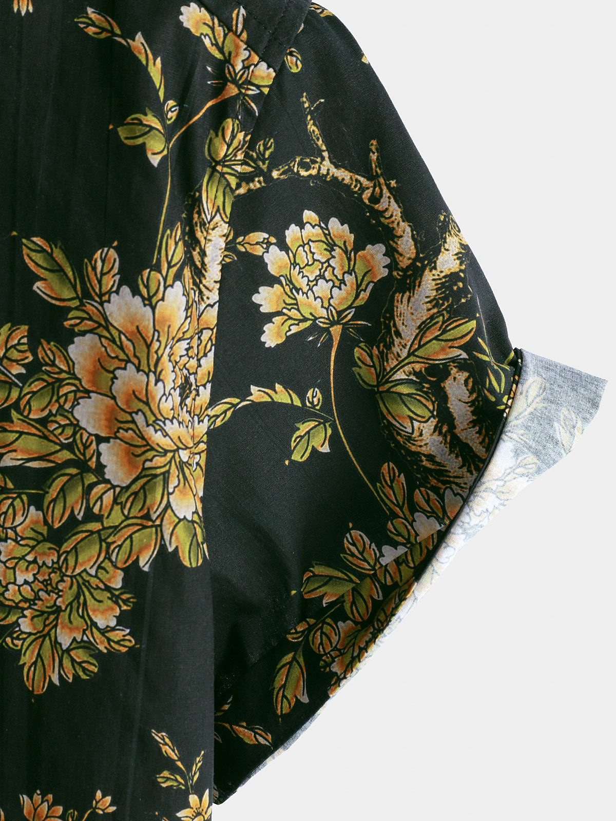 Floral Pattern Short-Sleeve Shirt