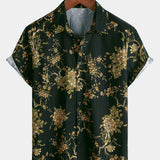 Floral Pattern Short-Sleeve Shirt