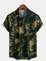 Floral Pattern Short-Sleeve Shirt