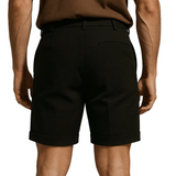 Men's Pleated Shorts with Pockets – Black and Universal