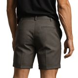 Men's Pleated Shorts with Pockets – Dark Gray and Universal