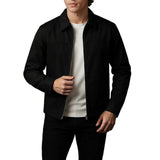Lightweight Twill Jacket for Men – Black – Regular Fit