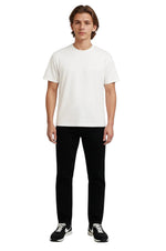 Men's Cotton T-shirt – Breathable Short Sleeve Round Neck – White