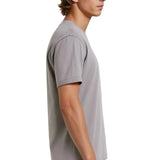 Men's Cotton T-shirt – Breathable Short Sleeve Round Neck – Iron Gray
