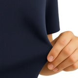 Men's Cotton T-shirt – Breathable, Short Sleeve, Round Neck – Navy