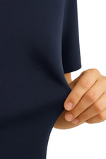 Men's Cotton T-shirt – Breathable, Short Sleeve, Round Neck – Navy