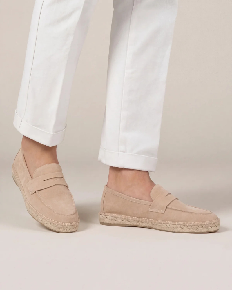 Espadriller Riviera i Beige Suede
