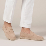 Riviera Men's Suede Espadrilles, Beige
