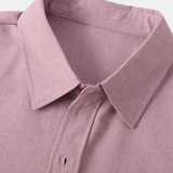 Casual Solid Color Breathable Button Short-Sleeve Shirt