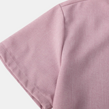 Casual Solid Color Breathable Button Short-Sleeve Shirt