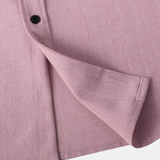 Casual Solid Color Breathable Button Short-Sleeve Shirt