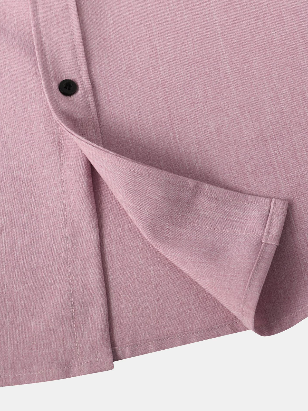 Casual Solid Color Breathable Button Short-Sleeve Shirt