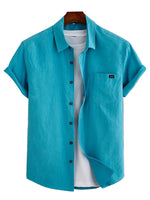 Casual Short Sleeve Cotton Shirt