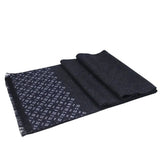 Champs Élysées Cashmere and Merino Wool Scarf for Men - Black