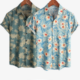 2-Pack | Retro Floral Hawaiian Shirt