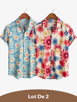 2-Pack | Floral Short-Sleeve Hawaiian Shirts