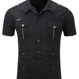 Men's Cotton Short-Sleeve Shirt