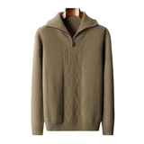 Taranto Merino Wool Zip Sweater