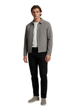 Gray Suede Jacket for Men – Modern Casual Jacket