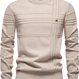Men's Sweater with Check Pattern
