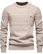 Men's Sweater with Check Pattern