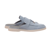 Blue Suede Mediterranean Mule