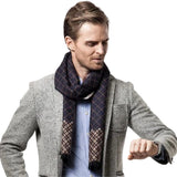Champs Élysées Cashmere and Merino Scarf for Men - Black