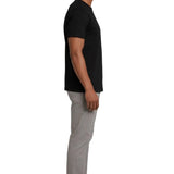 Men's Mercerized Slim-Fit T-shirt in Black Color