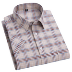 Cotton Shirt with Short Sleeve