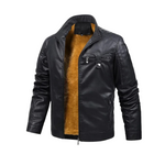 Retro Fleece Leather Lined Jacket