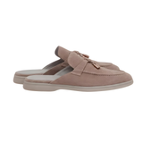 Beige Suede Mediterranean Mules