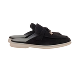 Black Suede Mediterranean Mules