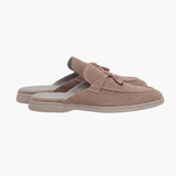 Mediterraneo Men's Suede Mules, Beige
