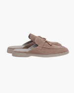 Mediterraneo Men's Suede Mules, Beige