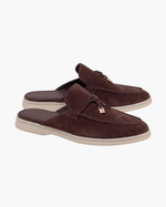 Mediterraneo Men's Suede Mules, Brown