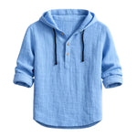 Adam – Linen Hooded Shirt