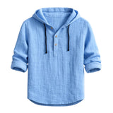 Adam – Linen Hooded Shirt