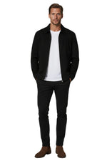 Black Suede Jacket for Men – Modern Casual Outerwear
