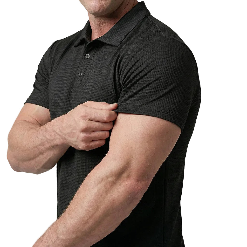 Capri – Ultra-Comfortable Polo Shirt for Men Espresso Black