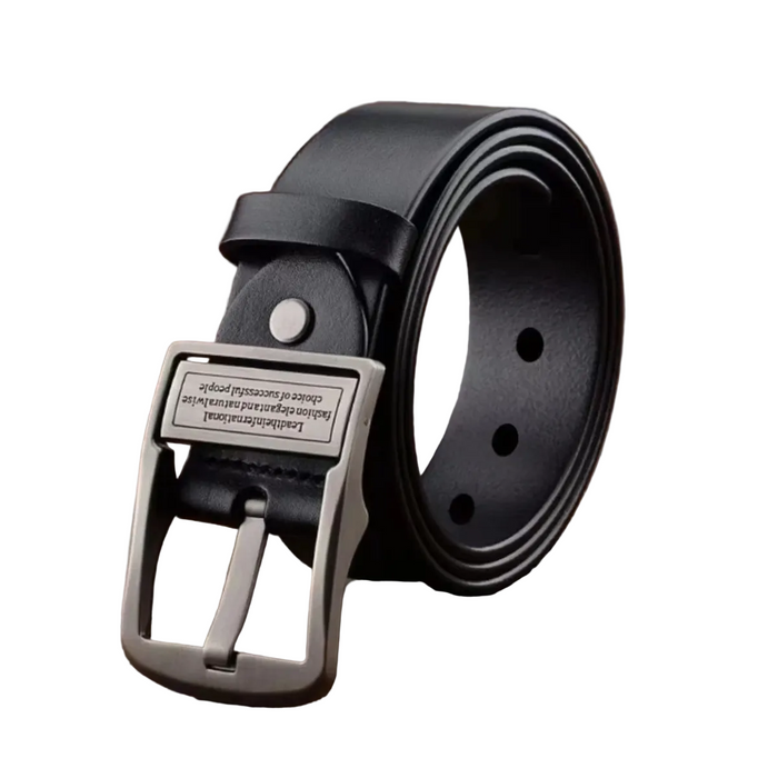 Brighton Men's Leather Belt with Classic Metal Buckle