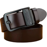 Brighton Men's Leather Belt with Classic Metal Buckle